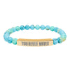 You Never Waver Bracelet Engraved Natural Stone Beaded Bracelet