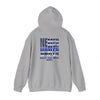 Never Waver Back The Blue Hoodie - Unisex Heavy Blend Sweatshirt - Never Waver