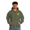 Los Angeles Fans Never Waver w Leopard Football Unisex Heavy Blend™ Hooded Sweatshirt - Cozy, Motivational Apparel for Everyday Wear
