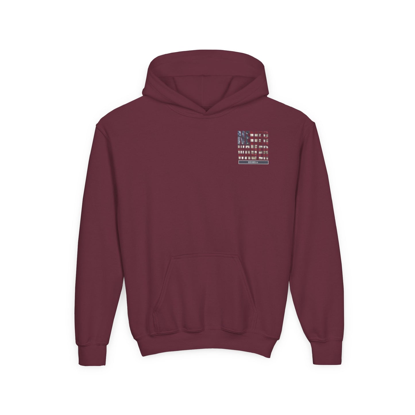 Youth Golf Hoodie - "Never Waver Golf" Sweatshirt for Young Golfers - Never Waver