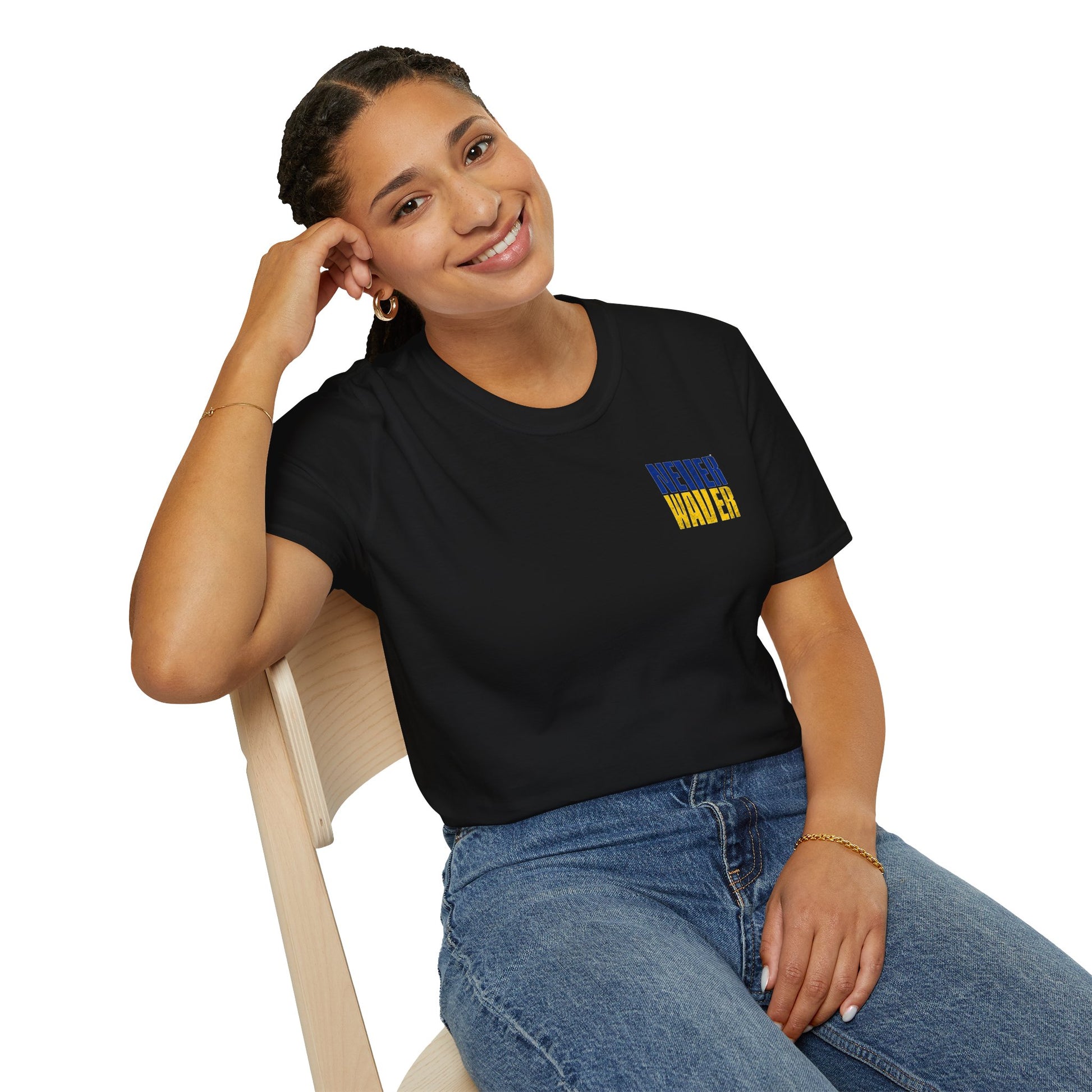 Los Angeles Fans Never Waver Unisex Softstyle T-Shirt - Never Waver