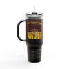 Washington Fans Never Waver W-Leopard Football Insulated Travel Mug, 40oz - Never Waver