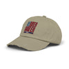 Unisex Distressed Cap - 'Never Waver' Casual Hat for Everyday Style Patriotic
