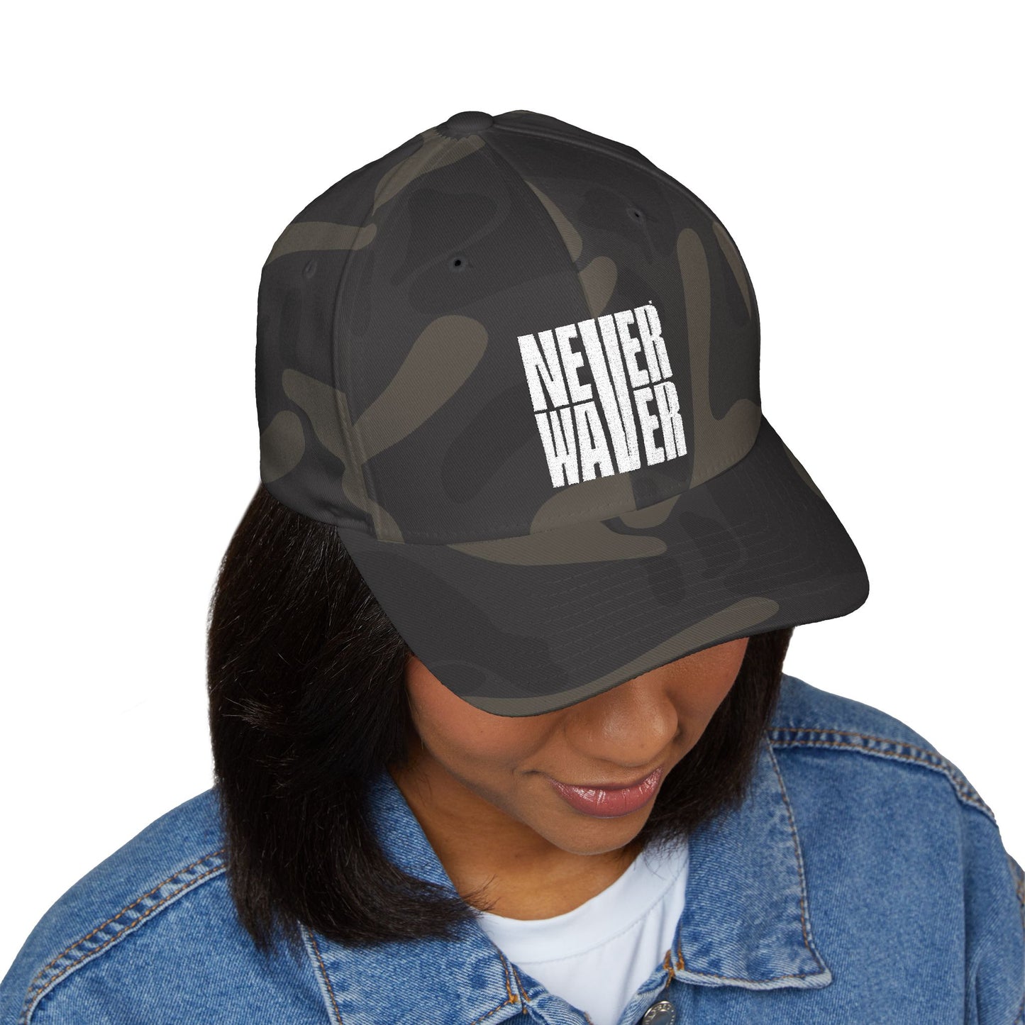 Never Water Structured Cap - Stylish Embroidered Baseball Hat