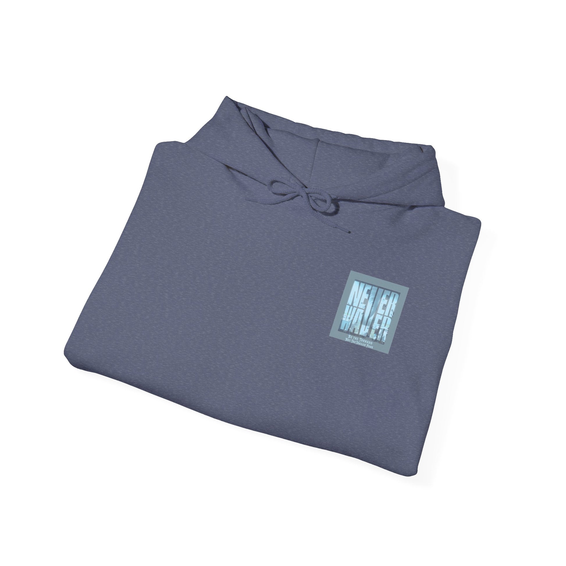 Cozy Unisex Hooded Sweatshirt - "Never Waver" Motivational Design - Never Waver