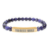You Never Waver Bracelet Engraved Natural Stone Beaded Bracelet