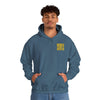 Los Angeles Fans Never Waver w Leopard Football Unisex Heavy Blend™ Hooded Sweatshirt - Cozy, Motivational Apparel for Everyday Wear