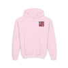Never Waver Trump Fist Pump W Jesus Protection Vintage-Inspired Youth Hoodie with American Flag Design - Never Waver