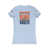 Denver Fans Never Waver W-Leopard Football Women's Favorite Tee - Never Waver
