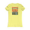 Denver Fans Never Waver W-Leopard Football Women's Favorite Tee - Never Waver