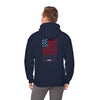 Unisex Heavy Blend™ Hooded Sweatshirt - Never Waver Crew with  American Flag Design - Never Waver
