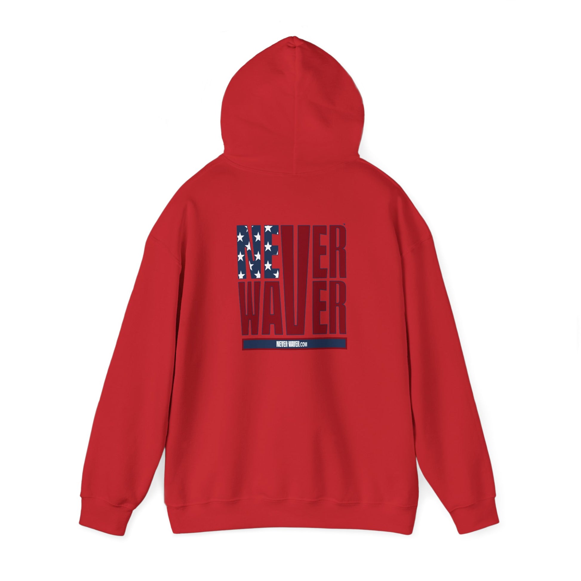Patriotic Unisex Heavy Blend Hoodie - Never Waver Design - Never Waver