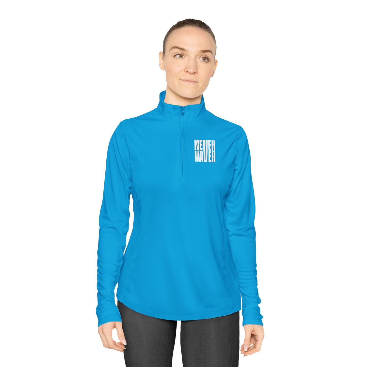 Never Waver Ladies Quarter-Zip Pullover - Stylish Activewear for Workout and Everyday Comfort
