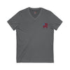 Never Waver Like This Mom V-Neck Tee for Moms - Patriotic Short Sleeve Shirt - Never Waver