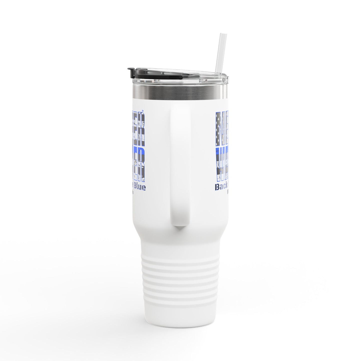 Blue Back The Blue Insulated Travel Mug Support - Never Waver