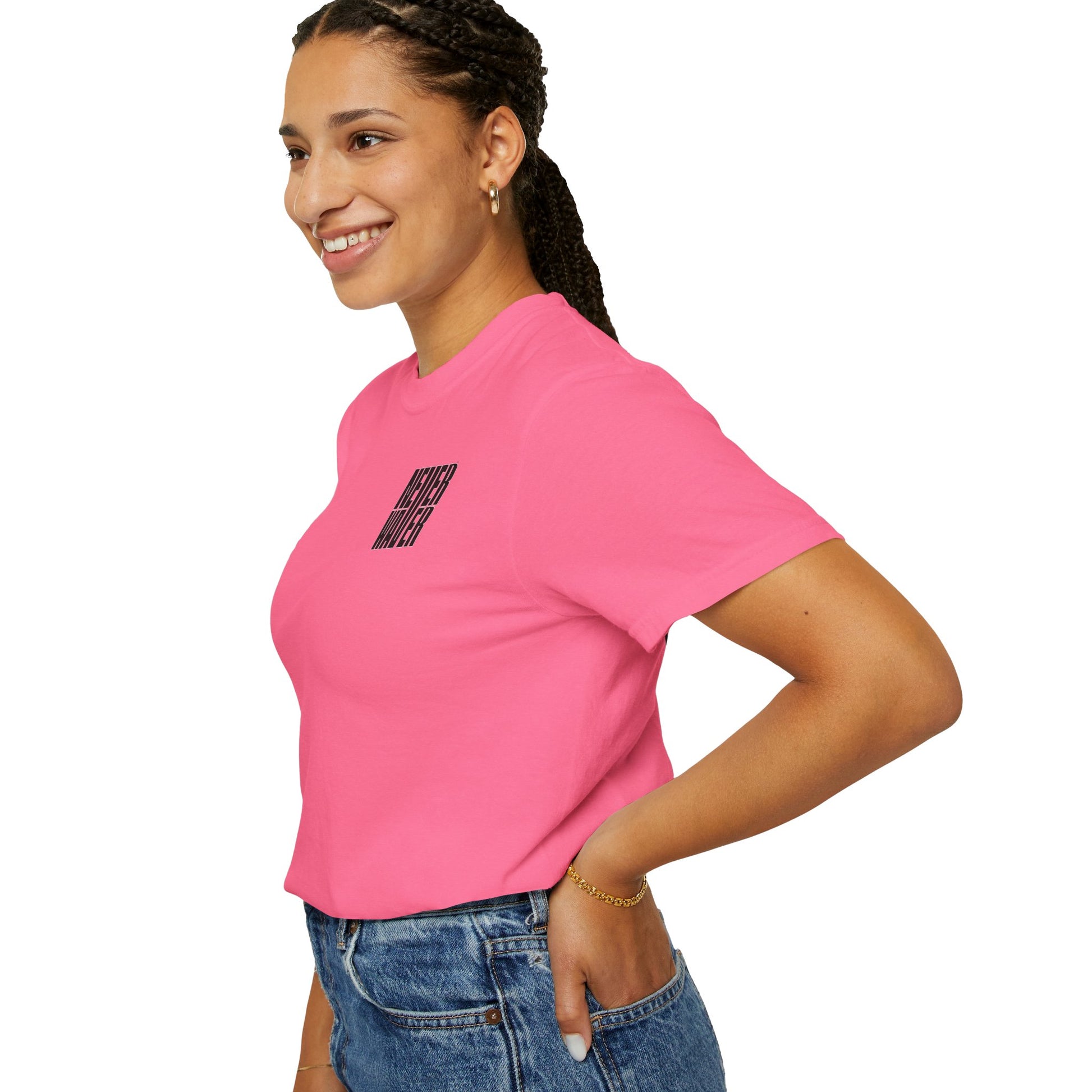 Unisex Garment-Dyed T-Shirt - 'It's Fine , I'm Fine Never Waver Everything Is Fine' Design - Never Waver