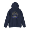 Never Waver Always Back the Blue Hooded Sweatshirt - Unisex Heavy Blend™ - Never Waver