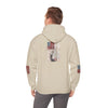Unisex Heavy Blend™ Hooded Sweatshirt - Stylish Comfort with 'Never Waver Trump Fist Pump W Jesus  Protection' Design - Never Waver