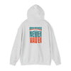 Unisex Heavy Blend™ Hooded Sweatshirt - "Miami Fans Never Waver" Inspirational Hoodie - Never Waver