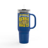 Los Angeles Fans Never Waver W-Leopard Football Insulated Travel Mug, 40oz
