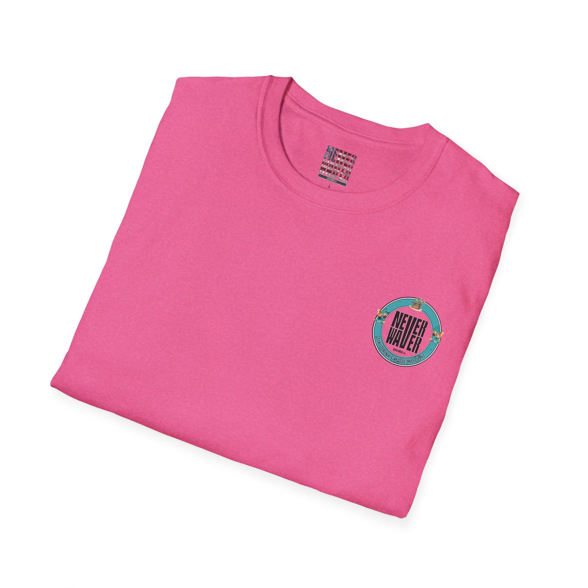 Never Waver Tiki Drinks Made Me Do It? Unisex Soft style T-Shirt - Never Waver