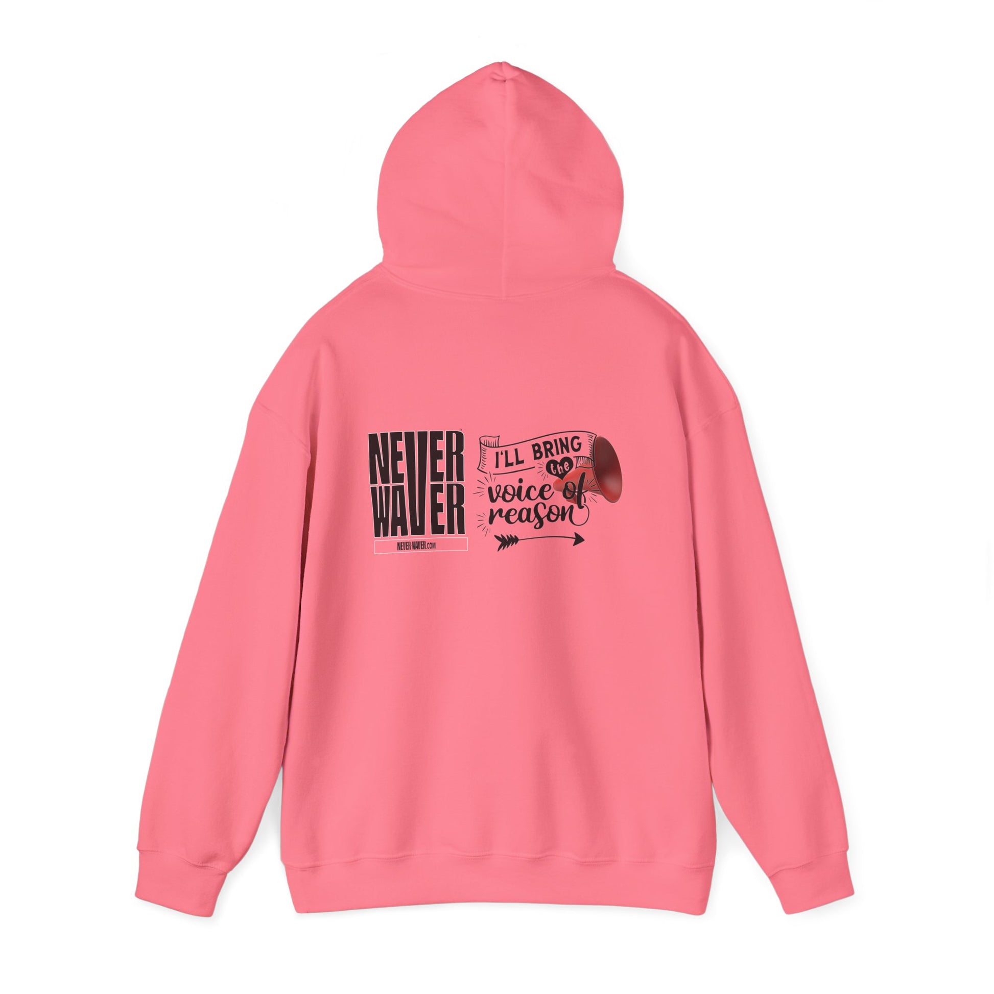 Unisex Heavy Blend™ Hooded Sweatshirt - "Never Waver I'll Bring The  Voice of Reason" Inspirational Hoodie - Never Waver