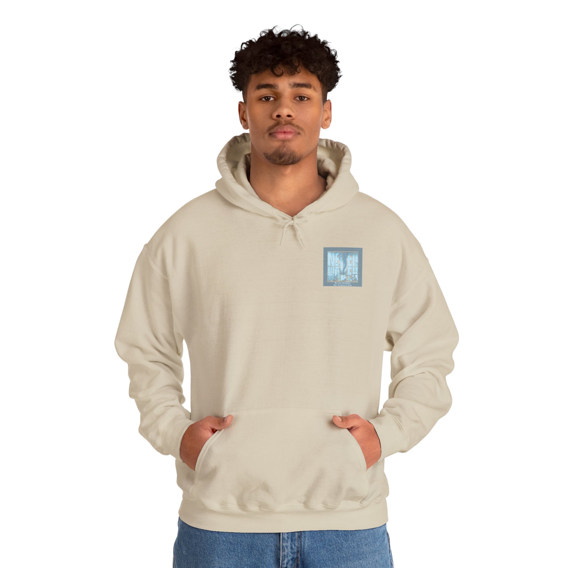 Cozy Unisex Hooded Sweatshirt - "Never Waver" Motivational Design - Never Waver