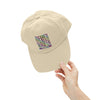 Unisex Distressed Cap - 'NEVER WAVER' Inspirational Hat for Everyday Wear Multi Color Leopard