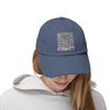 Unisex Distressed Cap - 'NEVER WAVER' Inspirational Hat for Everyday Wear Multi Color Leopard