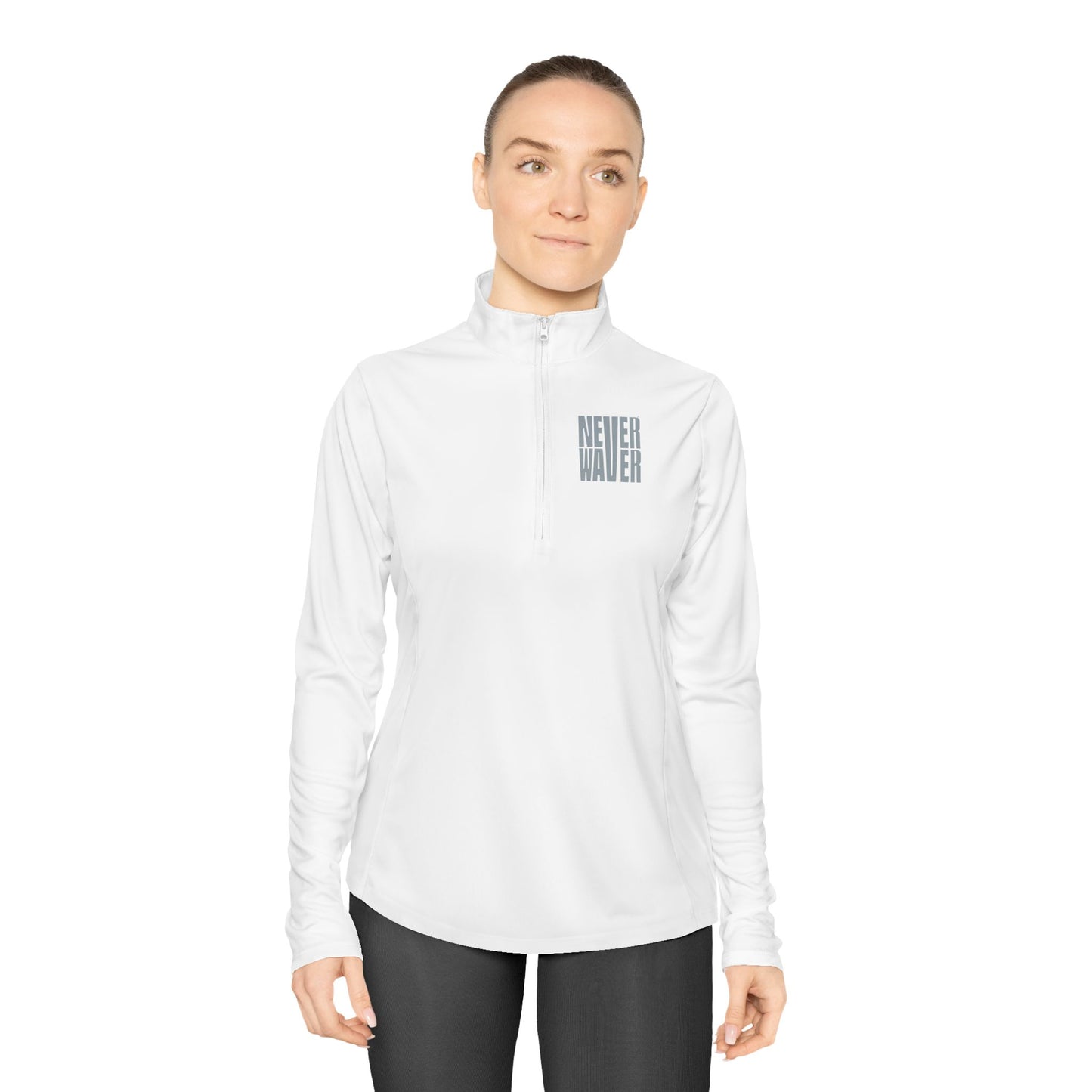 Ladies Quarter-Zip Pullover - Never Waver Activewear - Never Waver