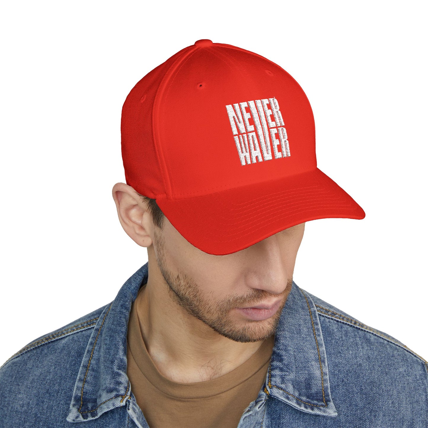 Never Water Structured Cap - Stylish Embroidered Baseball Hat