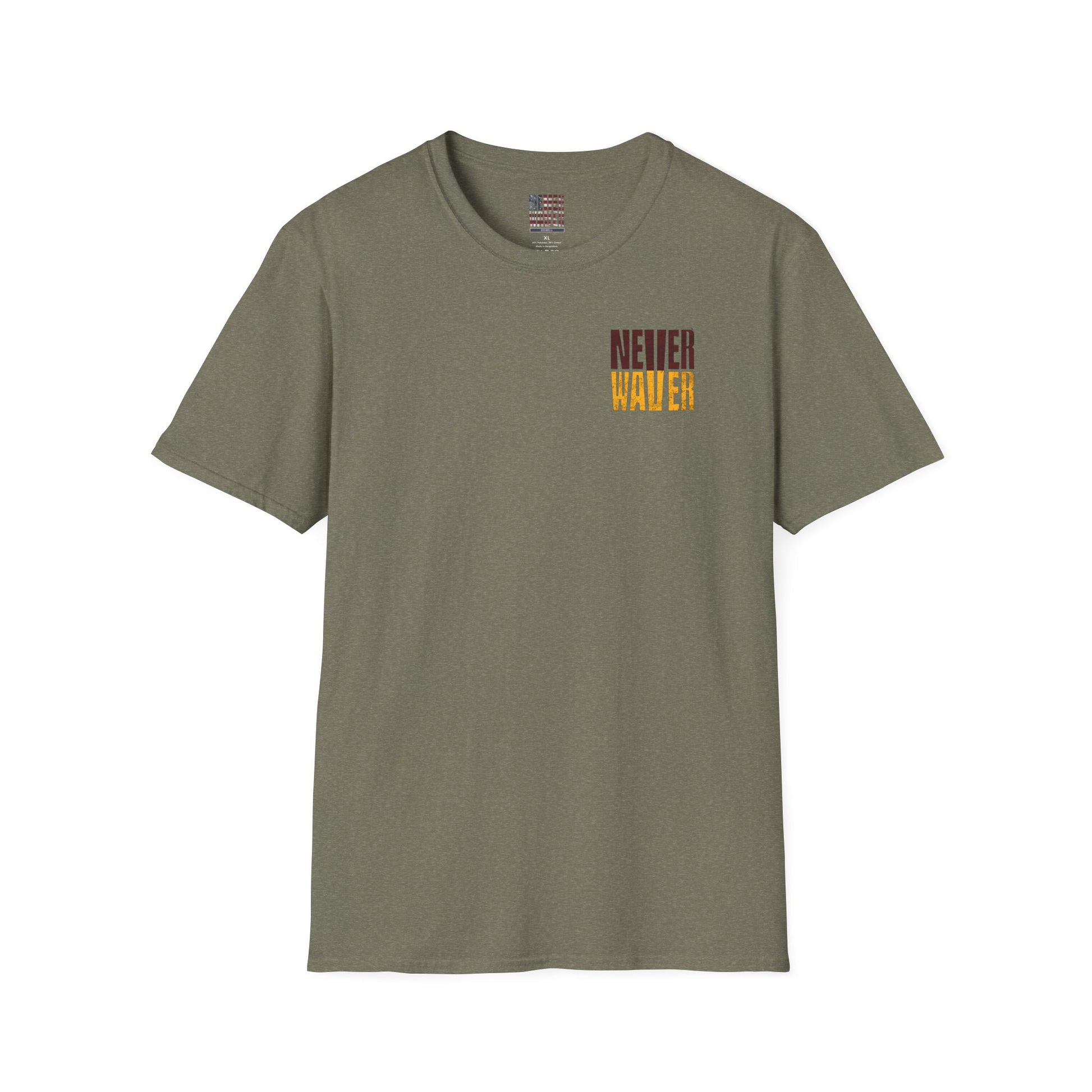 Washington Fans Never Waver Unisex Softstyle T-Shirt - Never Waver