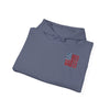 Unisex Heavy Blend™ Hooded Sweatshirt - 'New York Fans Never Waver W Leopard Football' American Pride Design - Never Waver