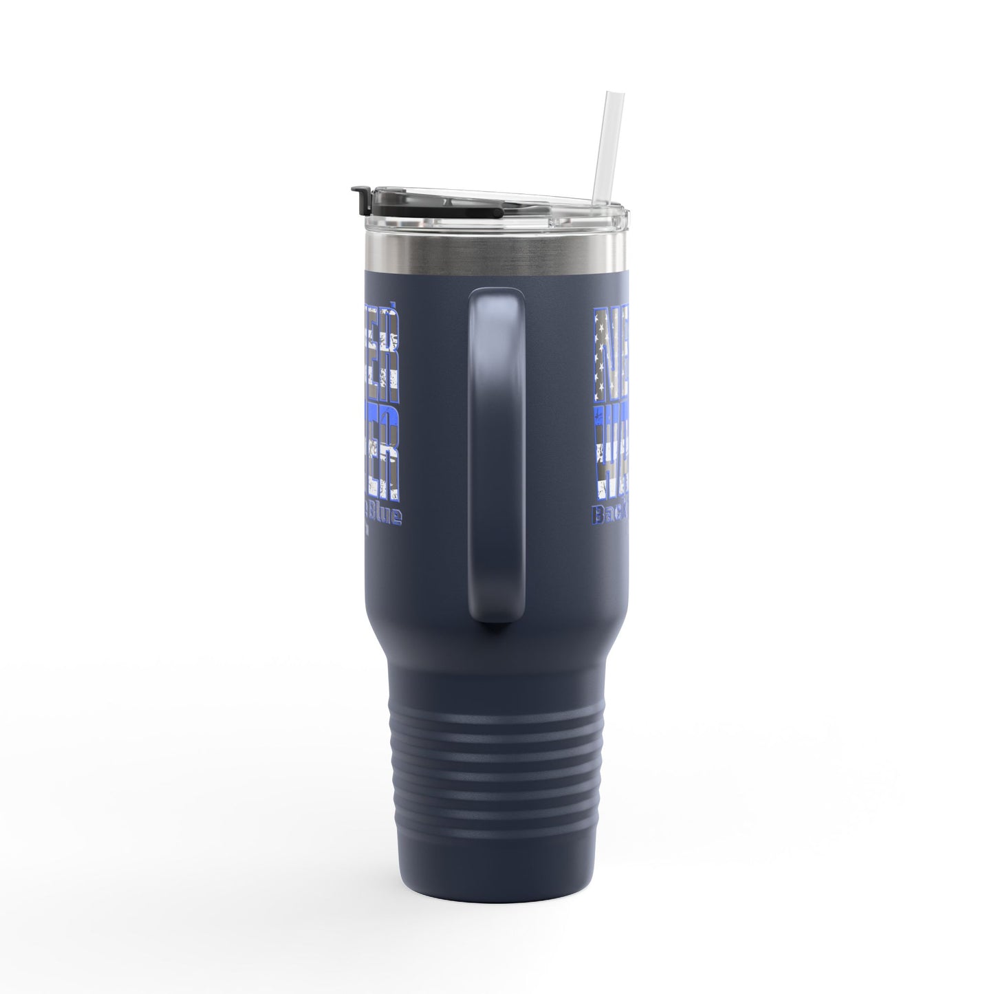 Blue Back The Blue Insulated Travel Mug Support - Never Waver