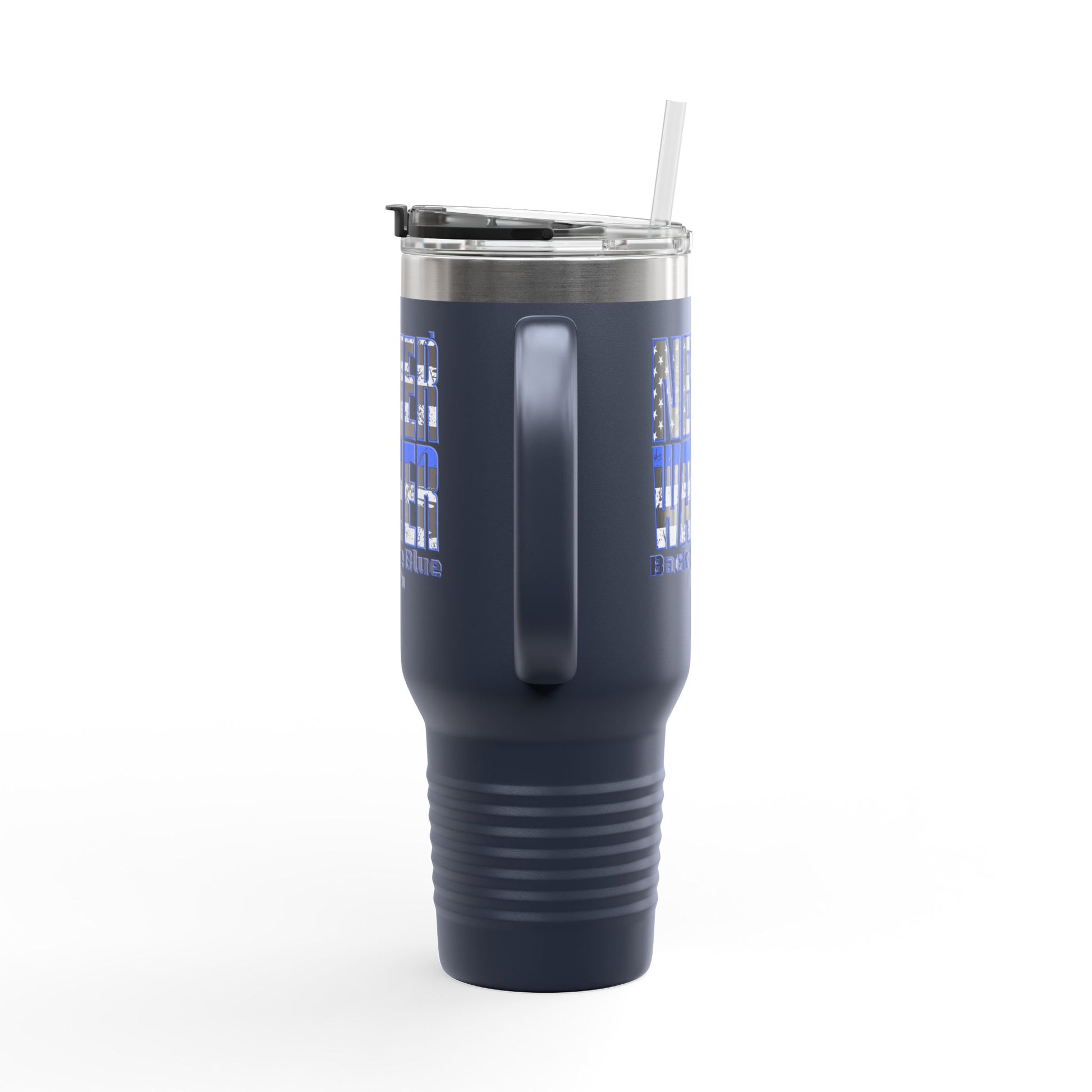 Blue Back The Blue Insulated Travel Mug Support - Never Waver