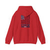 Unisex Heavy Blend™ Hooded Sweatshirt - Never Waver Crew with  American Flag Design - Never Waver