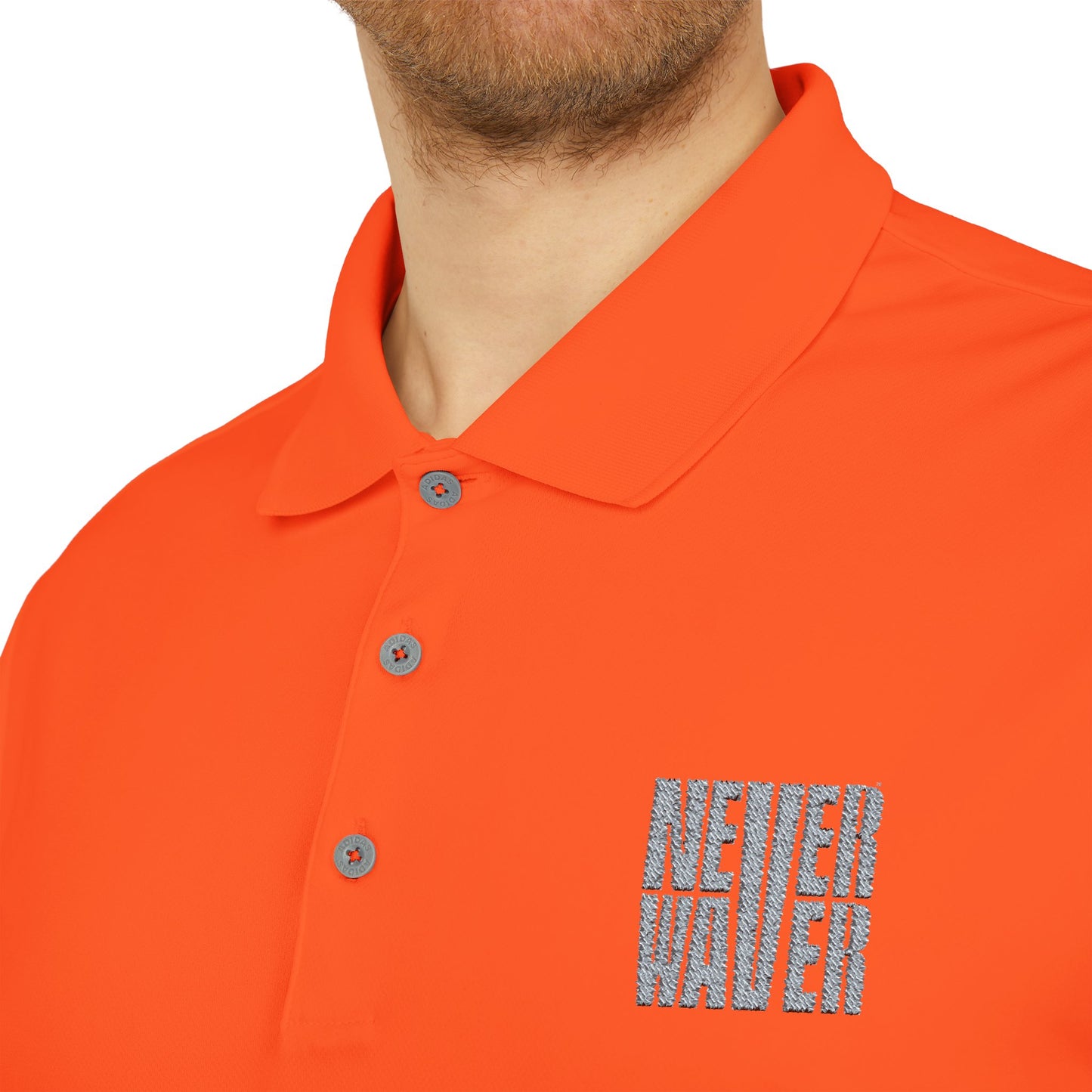adidas Unisex Performance Polo - 'Never Waver' Athletic Shirt