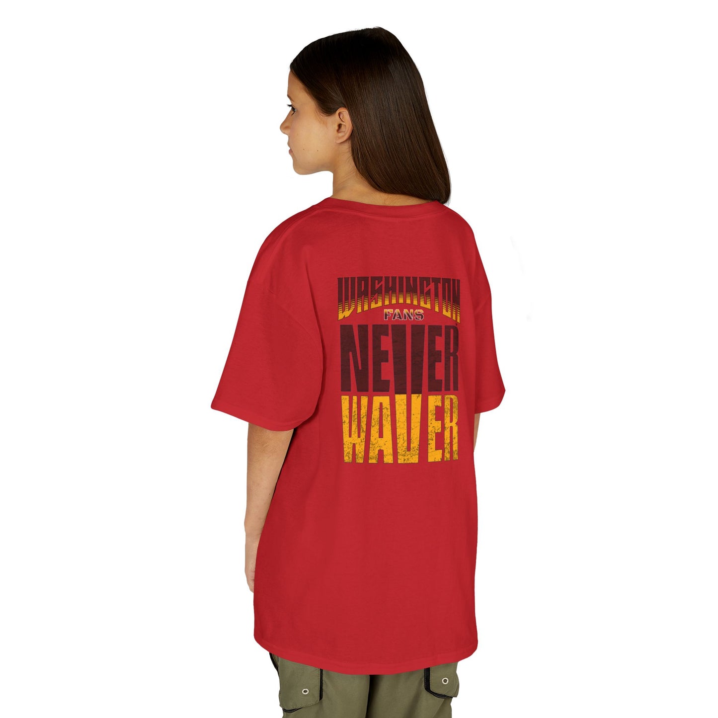 Washington Fans Never Waver Kids Heavy Cotton™ Tee - Never Waver