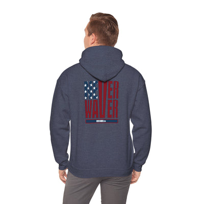 Patriotic Unisex Heavy Blend Hoodie - Never Waver Design - Never Waver