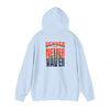 Unisex Heavy Blend™ Hooded Sweatshirt - Denver Fans Never Waver W Leopard Football Motivation - Never Waver