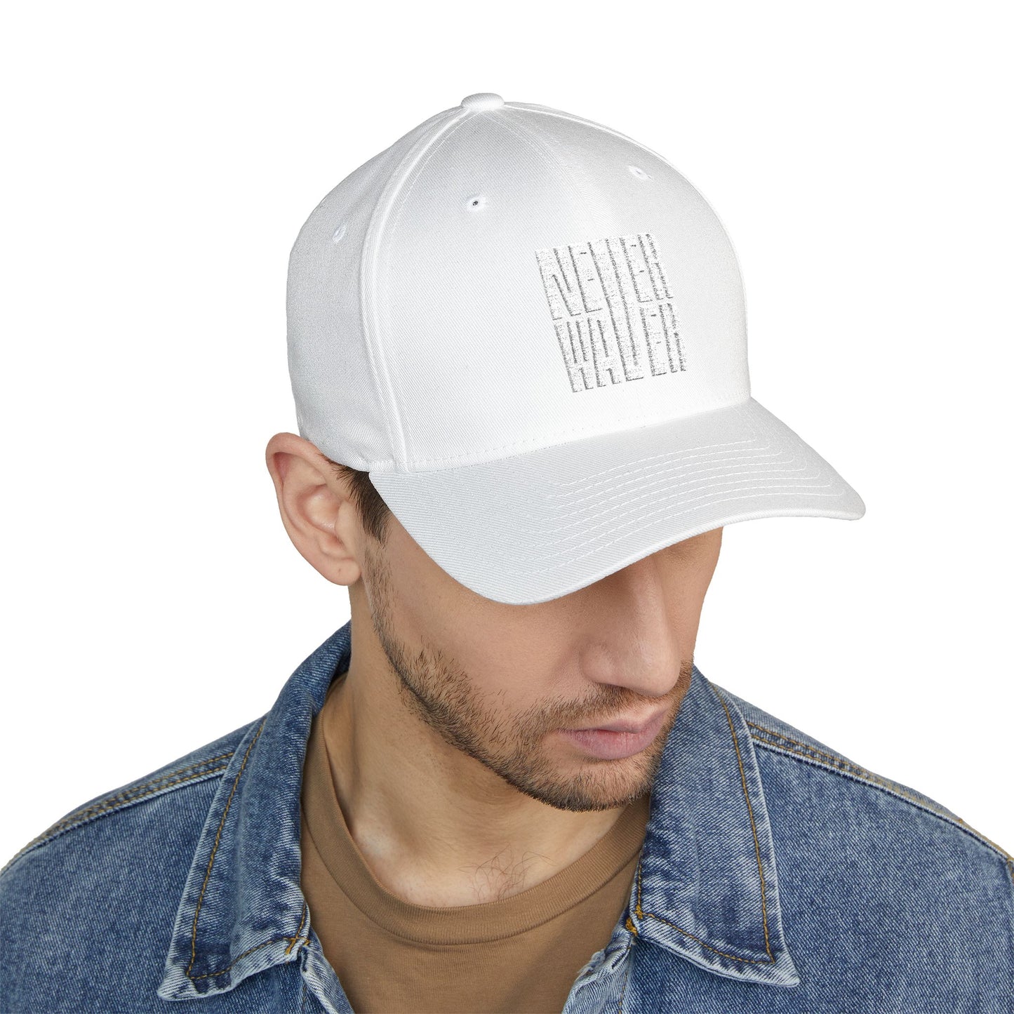 Never Water Structured Cap - Stylish Embroidered Baseball Hat