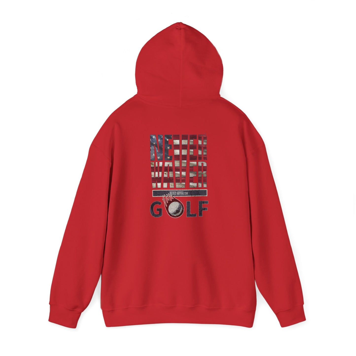 Never Waver Golf Hoodie - Unisex Heavy Blend™ Sweatshirt - Never Waver