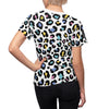 Never Waver Colorful Leopard Print Women's Cut & Sew Tee - Trendy Casual Top - Never Waver