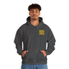 Los Angeles Fans Never Waver w Leopard Football Unisex Heavy Blend™ Hooded Sweatshirt - Cozy, Motivational Apparel for Everyday Wear