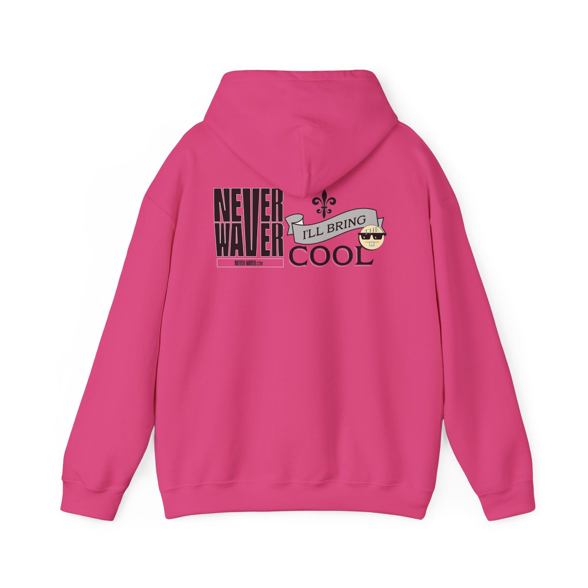 Unisex Heavy Blend™ Hooded Sweatshirt - "Never Waver I'll Bring The Cool" Inspirational Hoodie - Never Waver