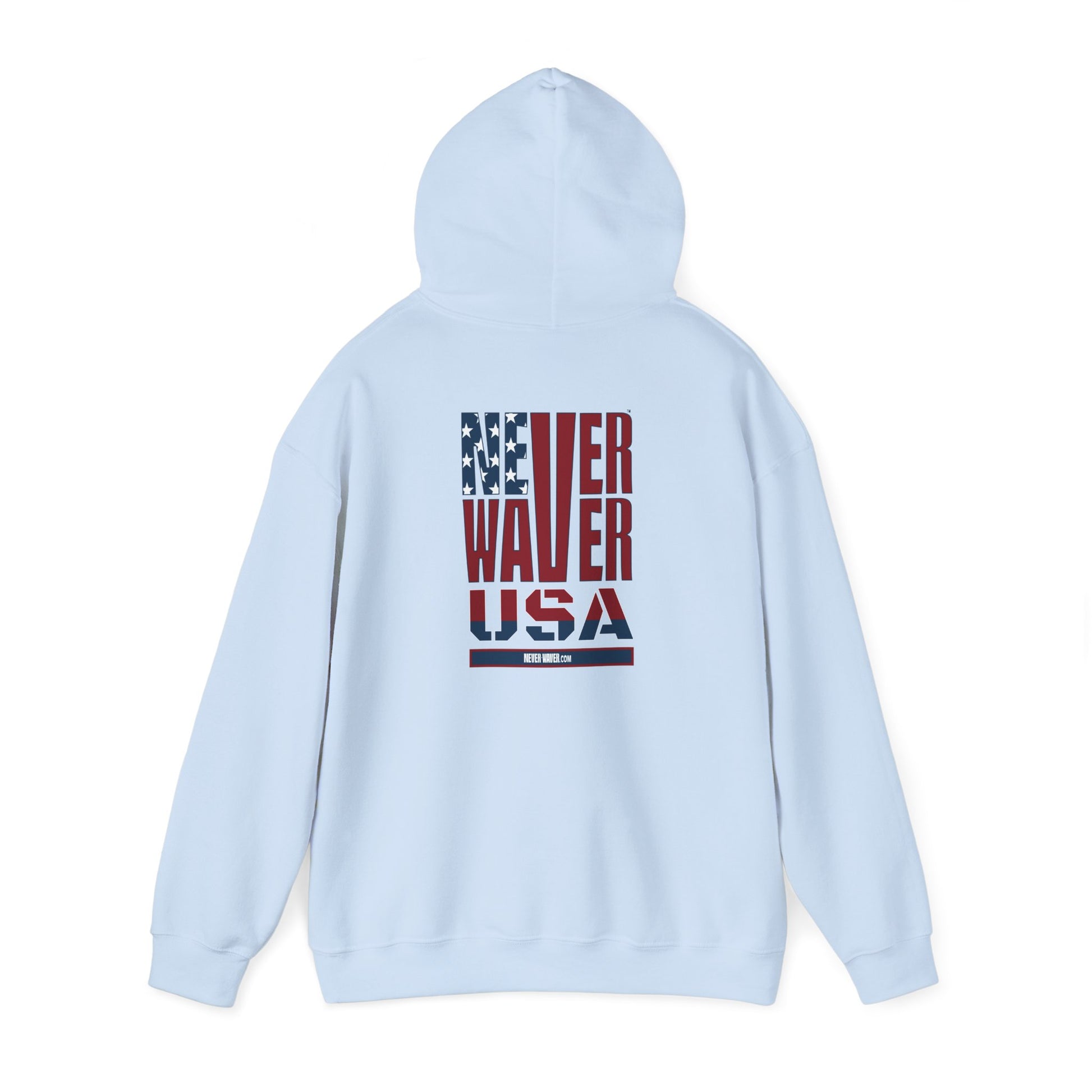 Patriotic Unisex Hooded Sweatshirt - 'Better Water USA' Design - Never Waver