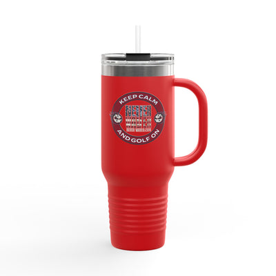 Insulated Travel Mug - "Never Waver Golf" - 40oz Sporty Drinkware - Never Waver