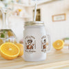 Never Waver Just A Mom Trying Not to Raise A&&holes Jar with Straw - Perfect Gift for Mother's Day or Independence Day - Never Waver