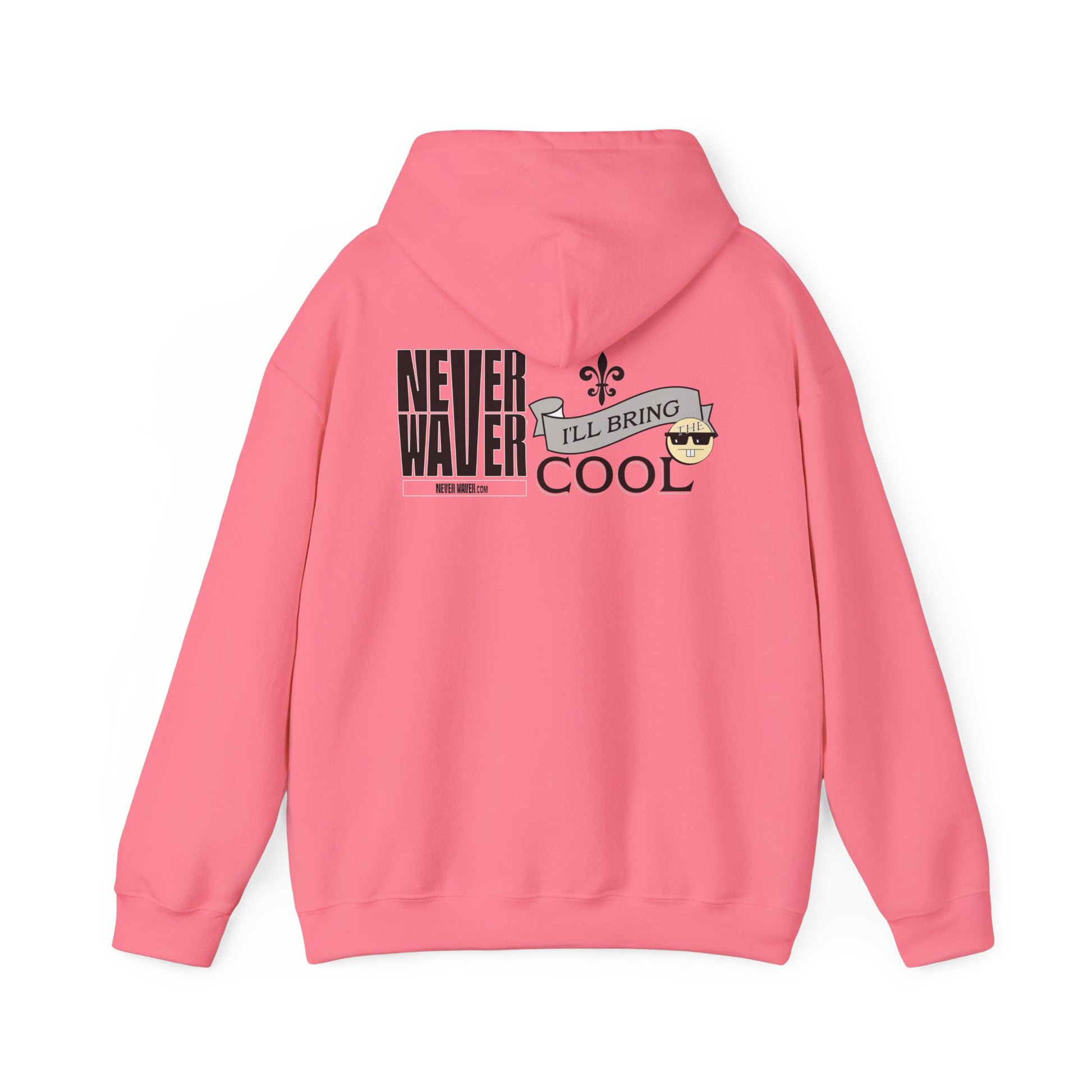 Unisex Heavy Blend™ Hooded Sweatshirt - "Never Waver I'll Bring The Cool" Inspirational Hoodie - Never Waver