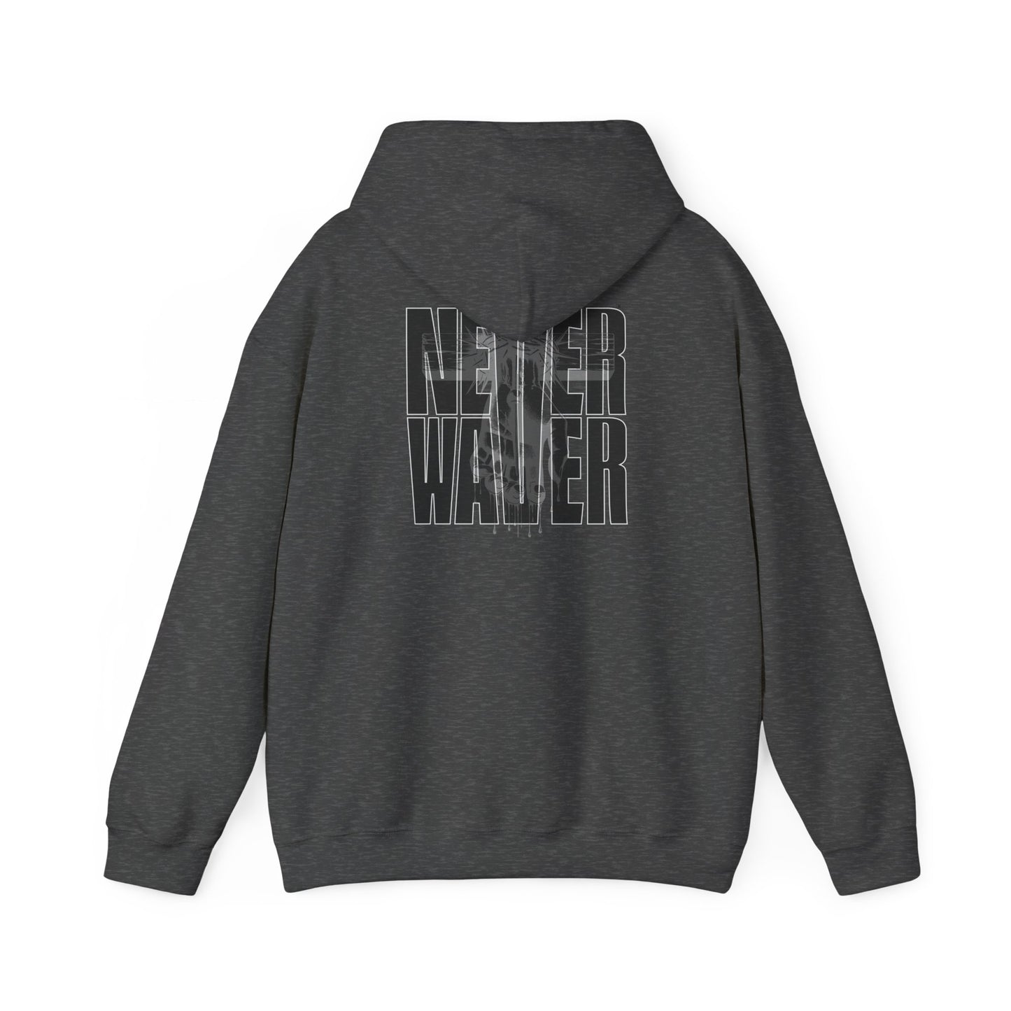 Never Waver” Jesus t-shirt might eye-catching design that reflects a steadfast faith and confidence in Christ.  Hoodie - Unisex Heavy Blend™ Sweatshirt - Never Waver